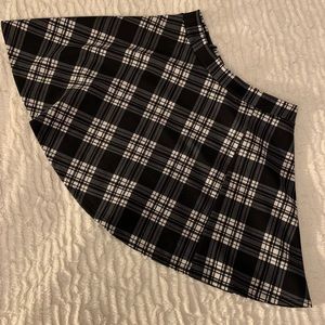 Plaid skater skirt